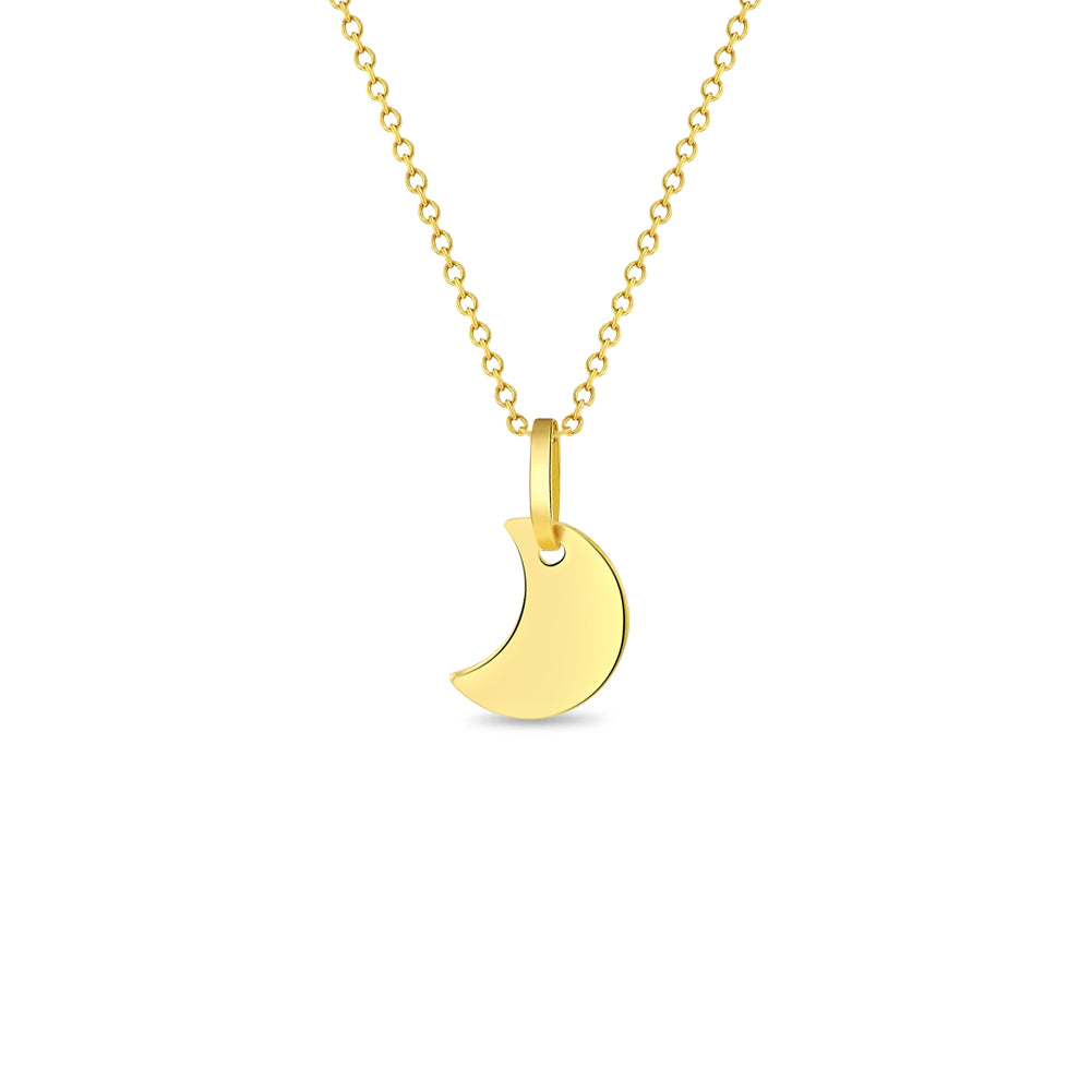 Buy Beaux Bijoux Sterling Silver Crescent Moon Necklace for Women - 14k Gold  Plated Silver Half Moon Necklace for Women - Moon Pendant Necklace Online  at desertcartINDIA
